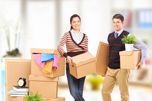 Packing and transporting belongings for Camden students