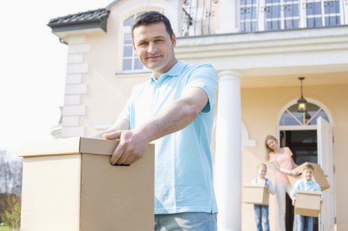 Unpacking household essentials in a Camden property after a move