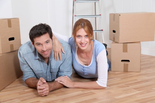 Moving day support for a home move in Camden with boxes and furniture