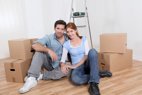 Supervisor handling a removal service complaint professionally