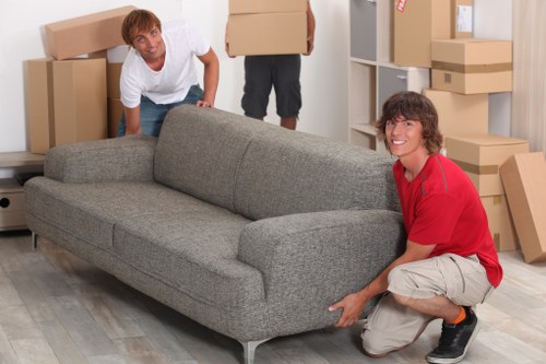 Local pickup service removing sofas and beds from a Camden property