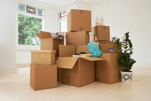 Range of packing materials and cartons for a local move in Camden