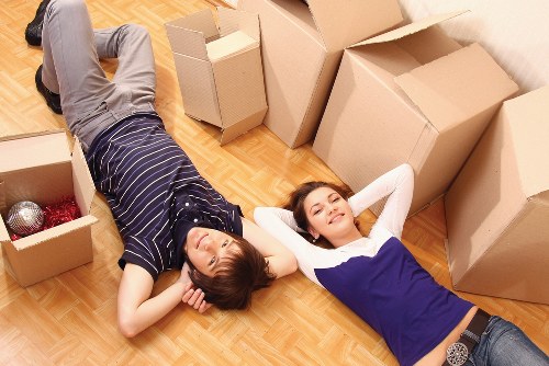 Organised moving boxes prepared for a Camden relocation