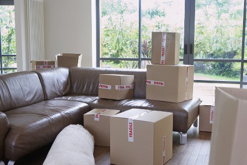 Professional team managing an office move in Camden with careful loading