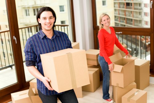 Camden moving truck prepared for flat and office transport
